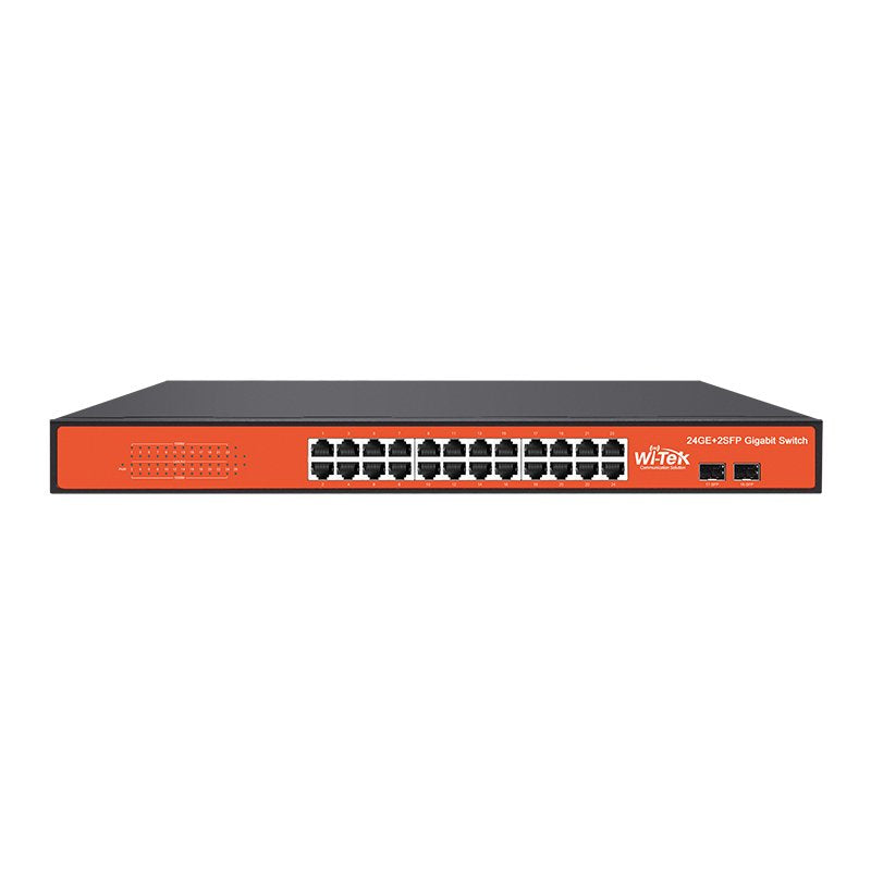 EAN 5420016868169 - Wi-Tek WI-SG124F switch No administrado Gigabit Ethernet (10/100/1000) Negro, Naranja imagen 1
