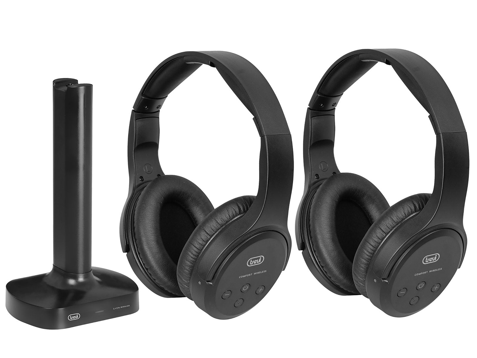 EAN 8011000027876 - Trevi FRS 1580 TW Auriculares Inalámbrico y alámbrico Diadema TV Negro imagen 3
