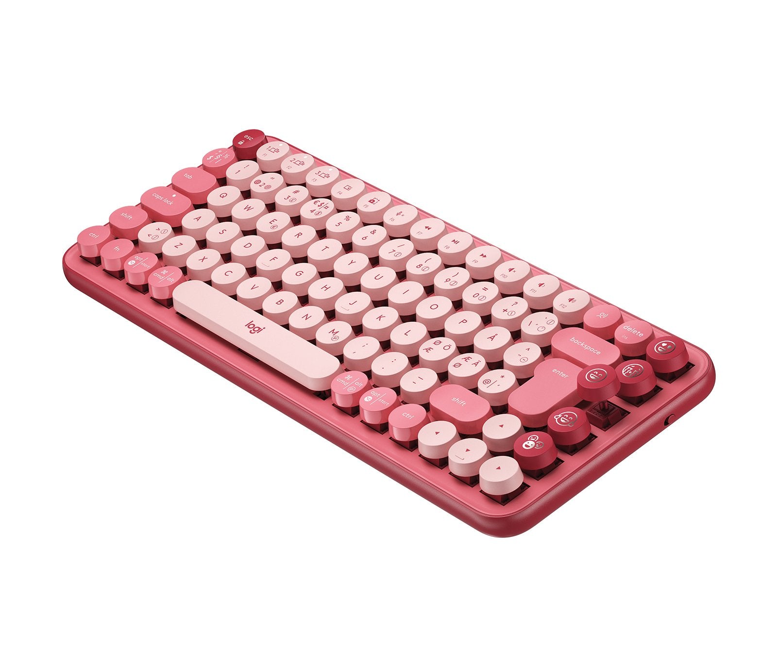 EAN 5099206101623 - Logitech 920-010733 teclado Universal Bluetooth QWERTY Nórdico Borgoña, Rosa, Rosa imagen 1