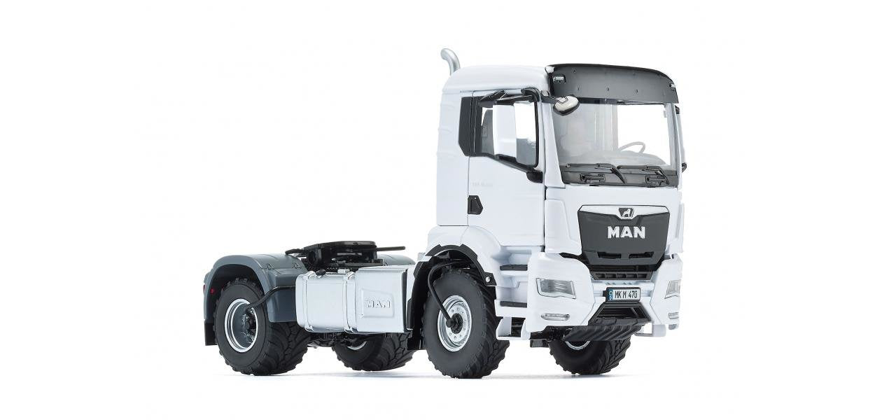Wiking Man Tgs 18.510 4x4 Bl 2-Eje Tractor, Modelo De Vehículo Blanco 10765200000