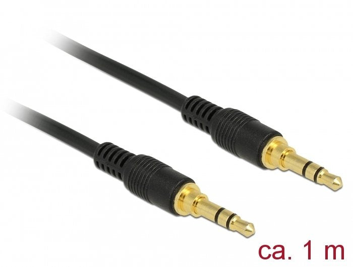 Delock 85547 Cable De Audio 1 M 3,5mm Negro