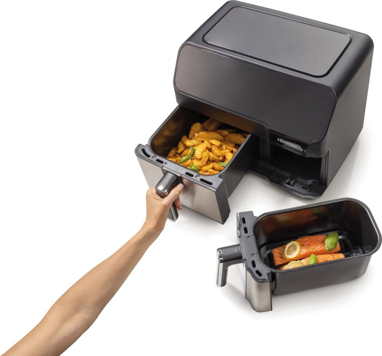 EAN 3838782657405 - Hisense HAF2900D Doble 8,6 L Independiente 1700 W Freidora de aire caliente Negro imagen 7