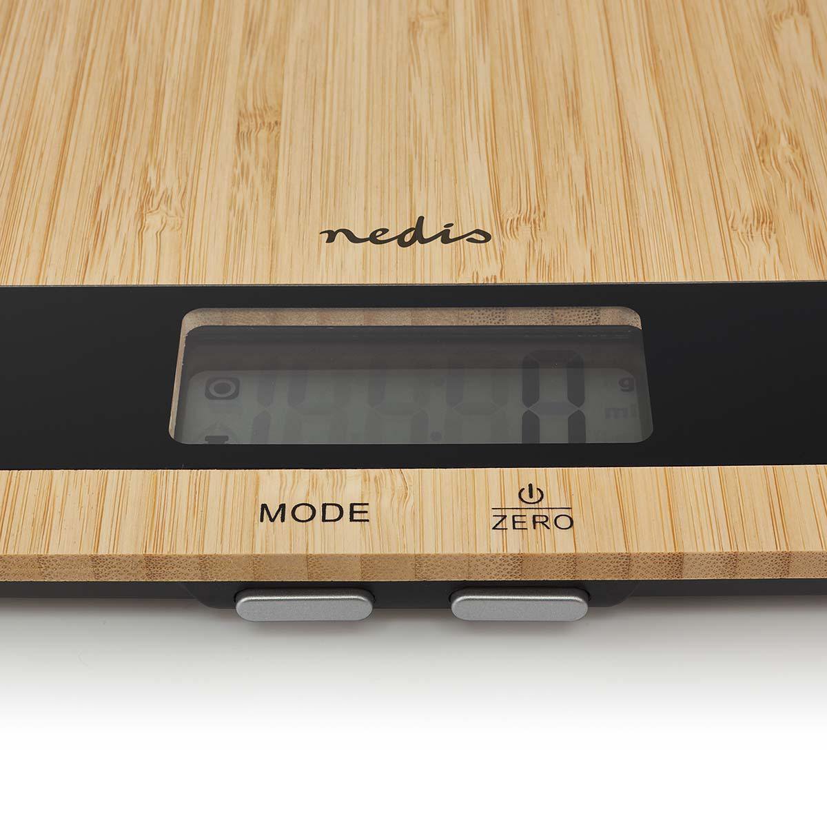EAN 5412810334520 - Nedis KASC600WD báscula de cocina Madera Encimera Rectángulo Báscula electrónica de cocina imagen 6