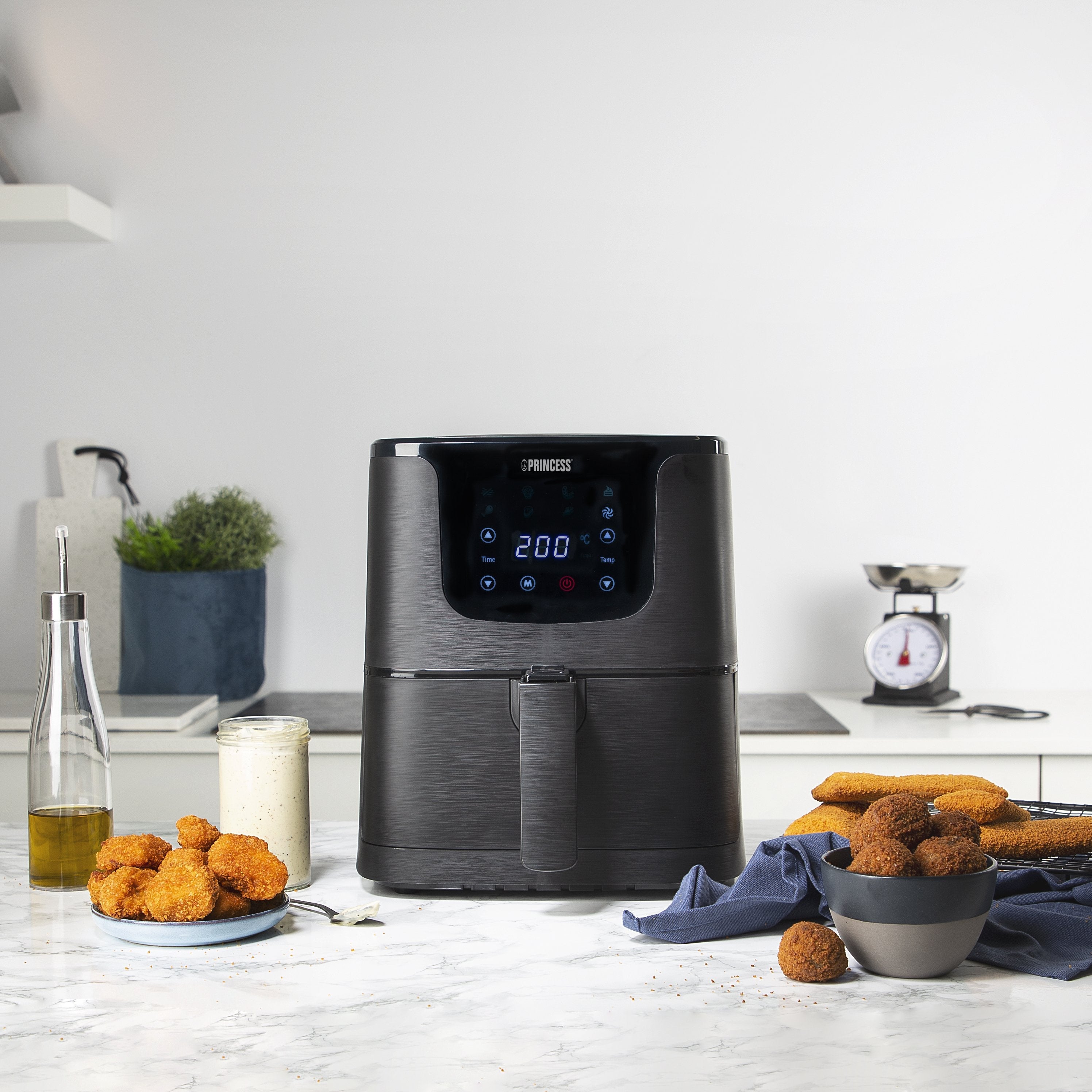 Freidora Por Aire Sin Aceite Princess Aerofryer 183014 1700w Capacidad 5.2l