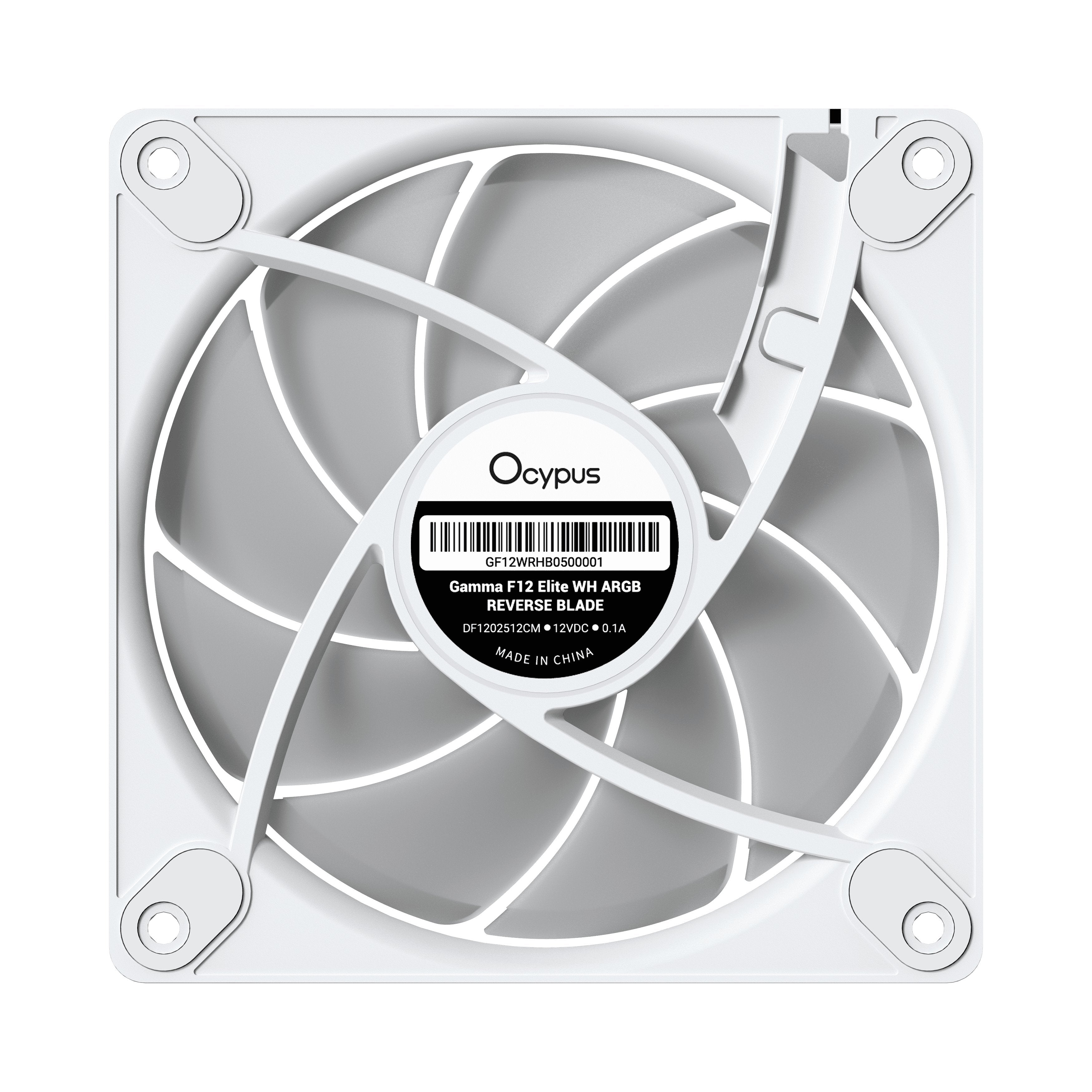 Ocypus Gamma F12 Elite Argb (Blanco, Reverse, Pack De 3, 120 Mm) Gamma-F12-Wh3am01e-Gl