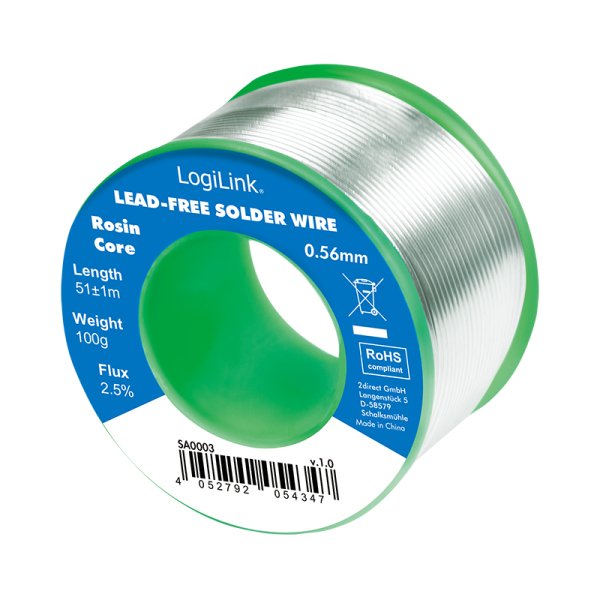 EAN 4052792054347 - LogiLink SA0003 Accesorio para estaciones de soldadura / soldadores Alambre de soldadura imagen 1