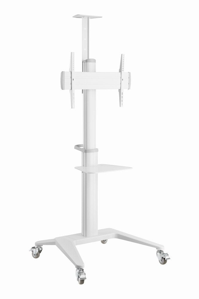 Gembird Aluminum Tv Floor Stand With Caster Wheels 37-70" White