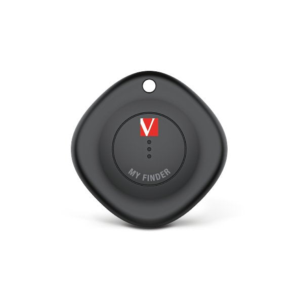 Localizador Verbatim My Finder Bluetooth Tracker Myf-02 Compatible Con Apple Incluye Llavero Y Pila Negro Y Blanco Pack De 2