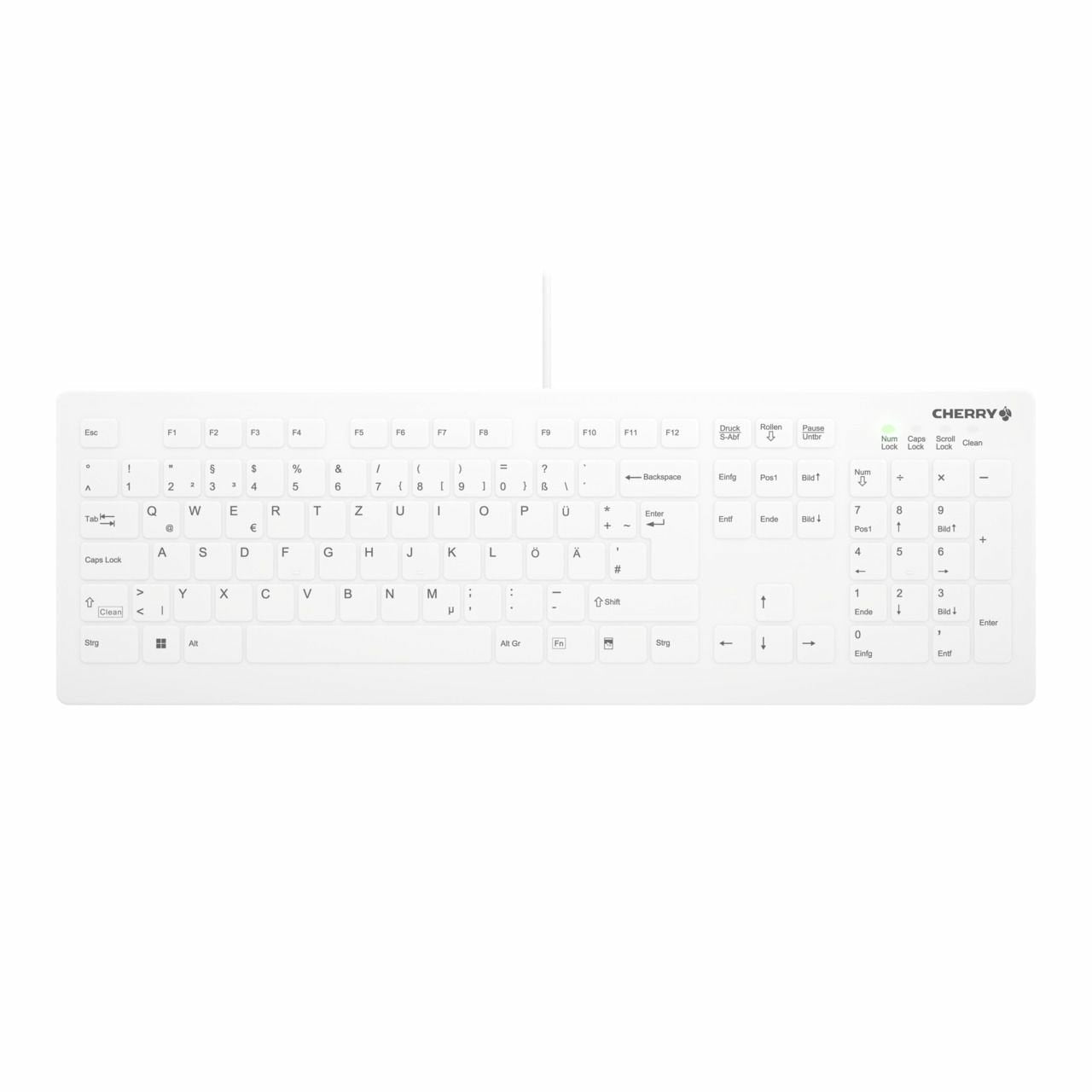 EAN 7061112753645 - CHERRY AK-C8112 teclado Médico USB QWERTZ Alemán Blanco imagen 1