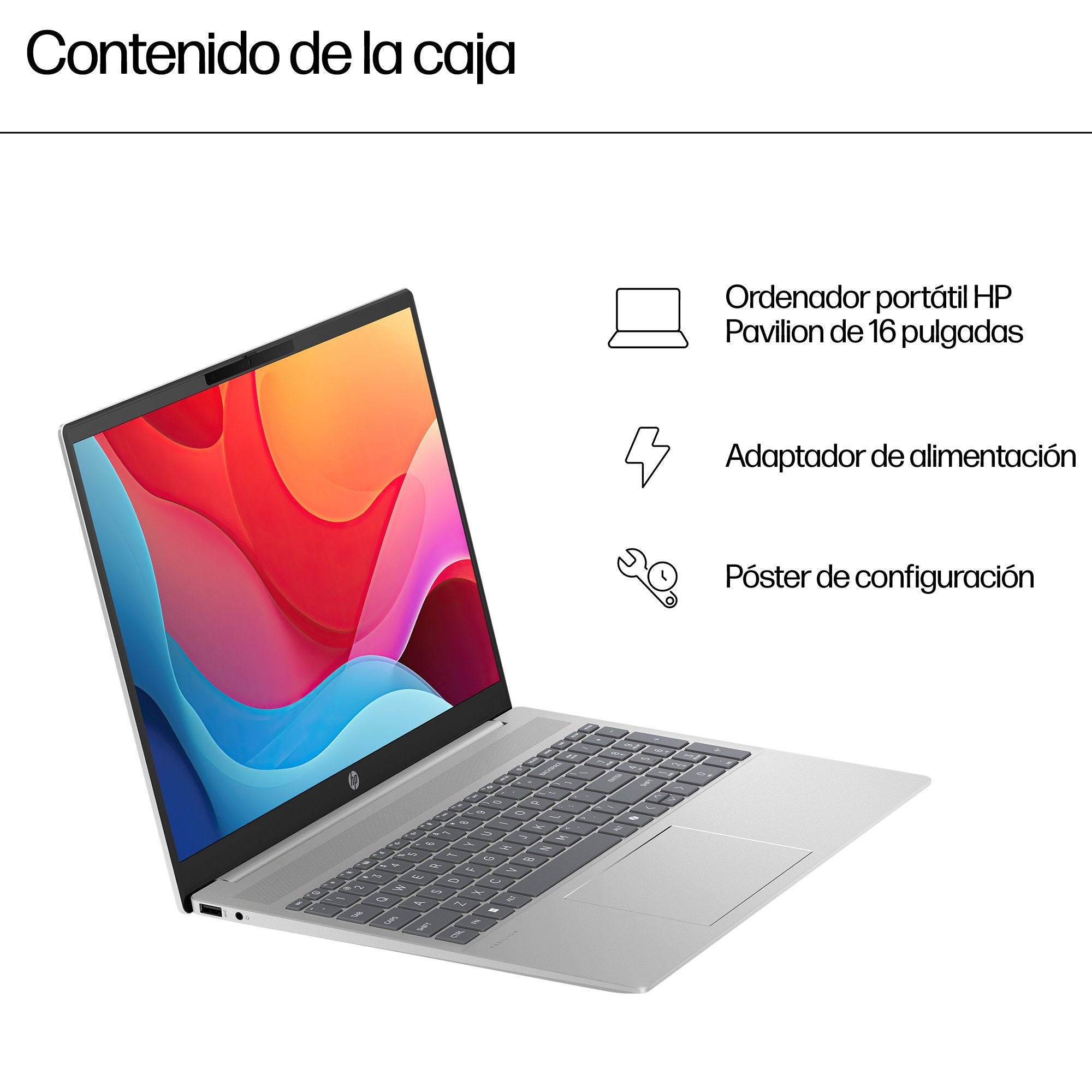 Portátil Hp Pavilion 16-Ag0005ns Ryzen 7 8840u 16gb 1tb Ssd 16' Win11