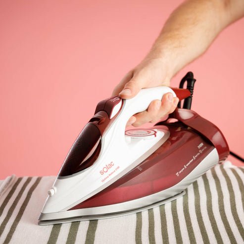 Pae Plancha Pv2040 Solac Optima Relieve 3100w Roja Y Blanca