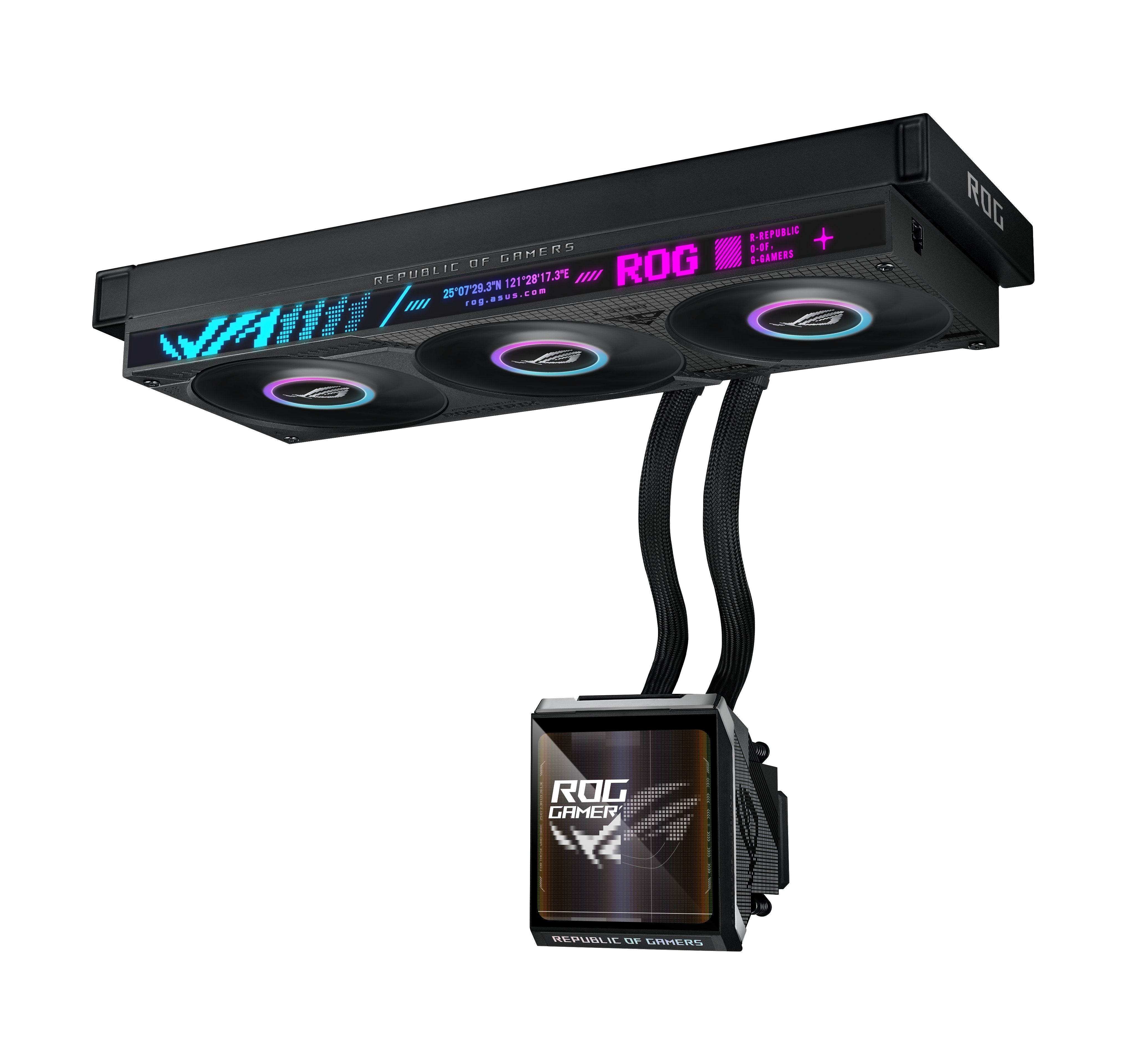 Refrigeración Liquida Cpu Asus Rog Mrix Slc Iv 360 Argb Lcd Negro