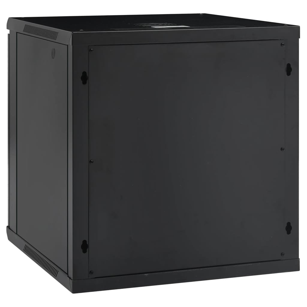 Armario Rack Mural 19" Phasak 15u 600x600 Negro + Ventilacion/Luz Azul