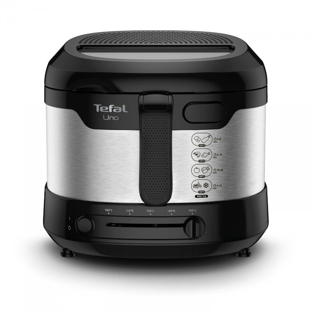 EAN 3045386381807 - Tefal Uno FF215D Sencillo 1,8 L Independiente 1600 W Freidora Negro, Acero inoxidable imagen 1