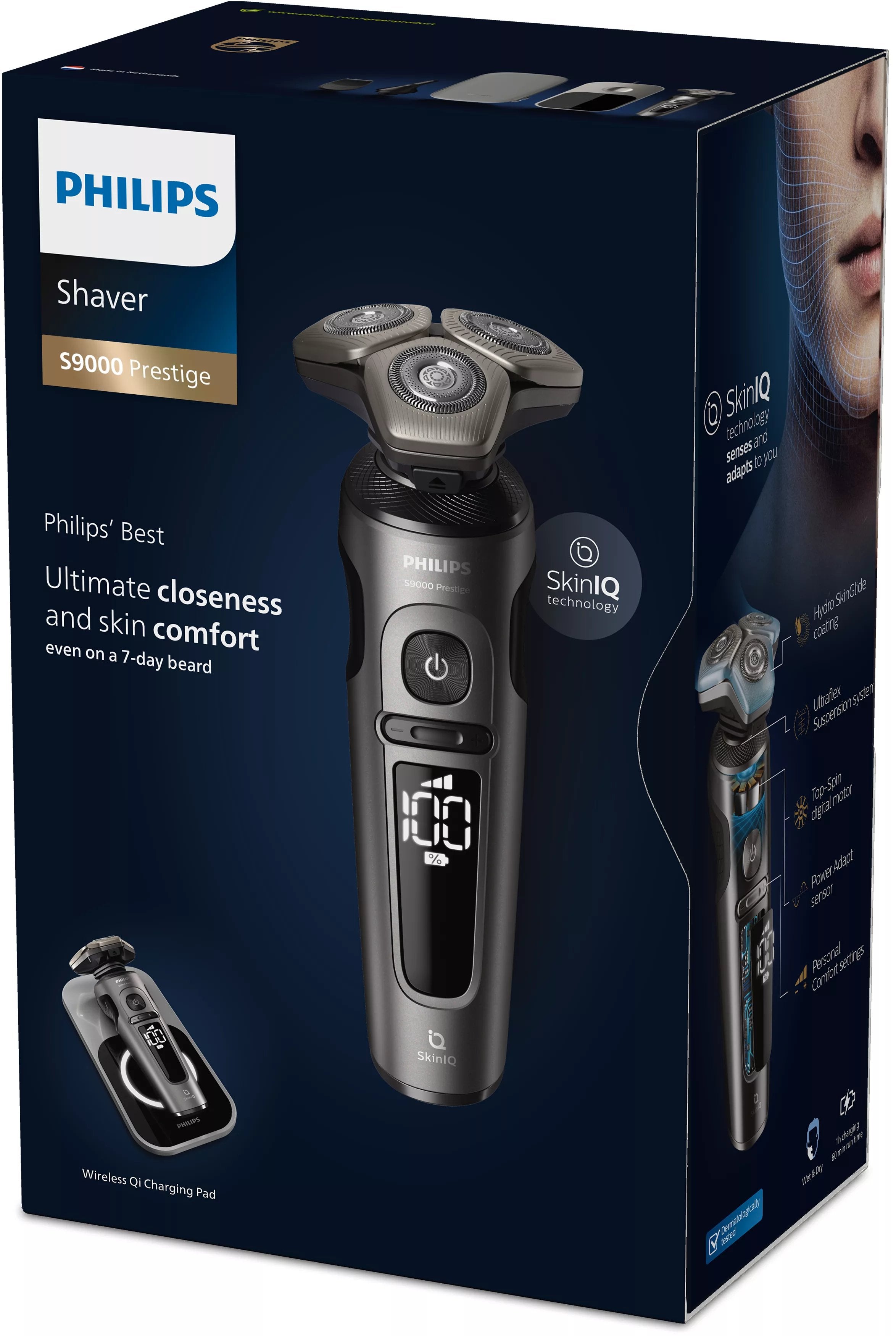 EAN 8720689004343 - Philips SP9872/15 afeitadora Máquina de afeitar de rotación Recortadora Negro, Gris imagen 6