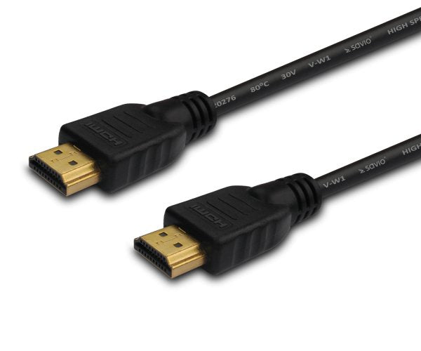 Savio Cl-05 Cable Hdmi Black Golden 1.4 3d Ethernet 4kx2k 2m