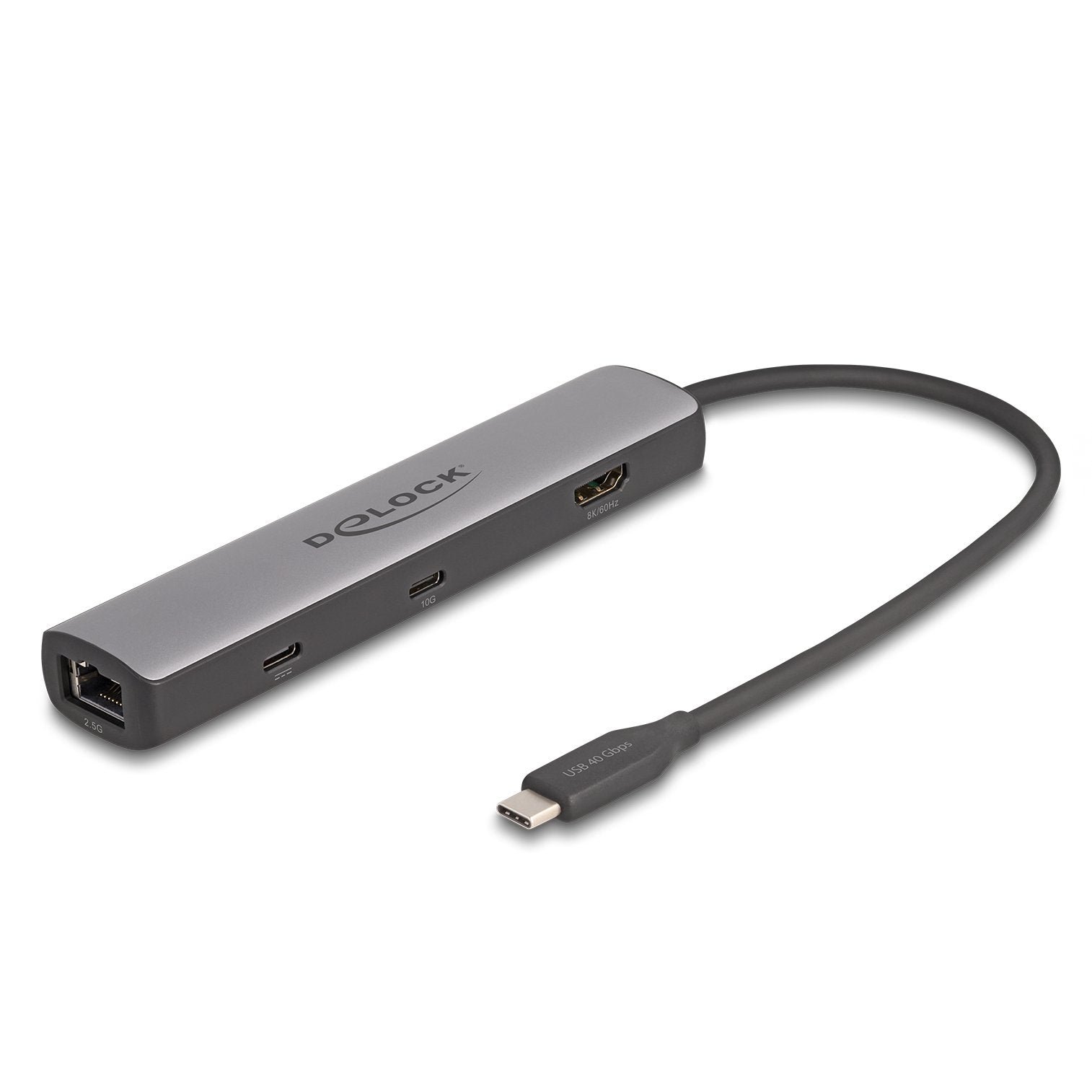 EAN 4043619878659 - DeLOCK 87865 base para portátil y replicador de puertos Alámbrico USB 3.2 Gen 2 (3.1 Gen 2) Type-C Negro, imagen 1
