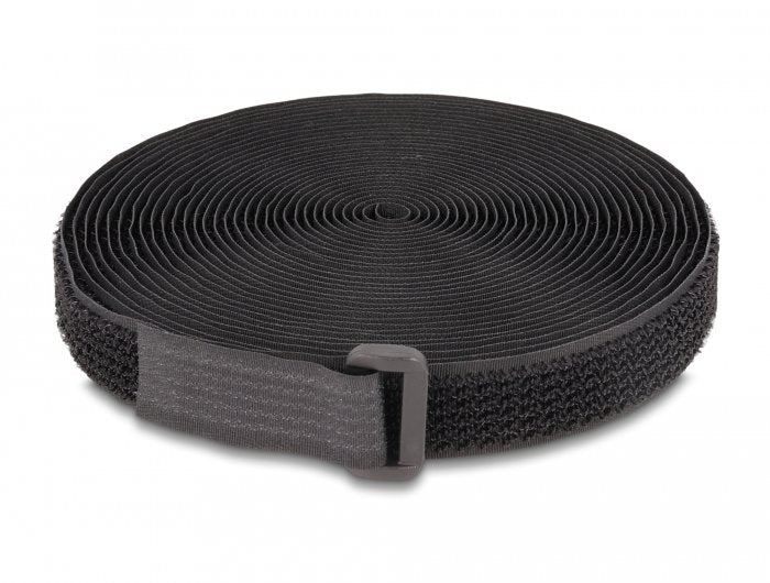 Klettband Auf Rolle Mit Schlaufe L 3 M X B 20 Mm Schwarz