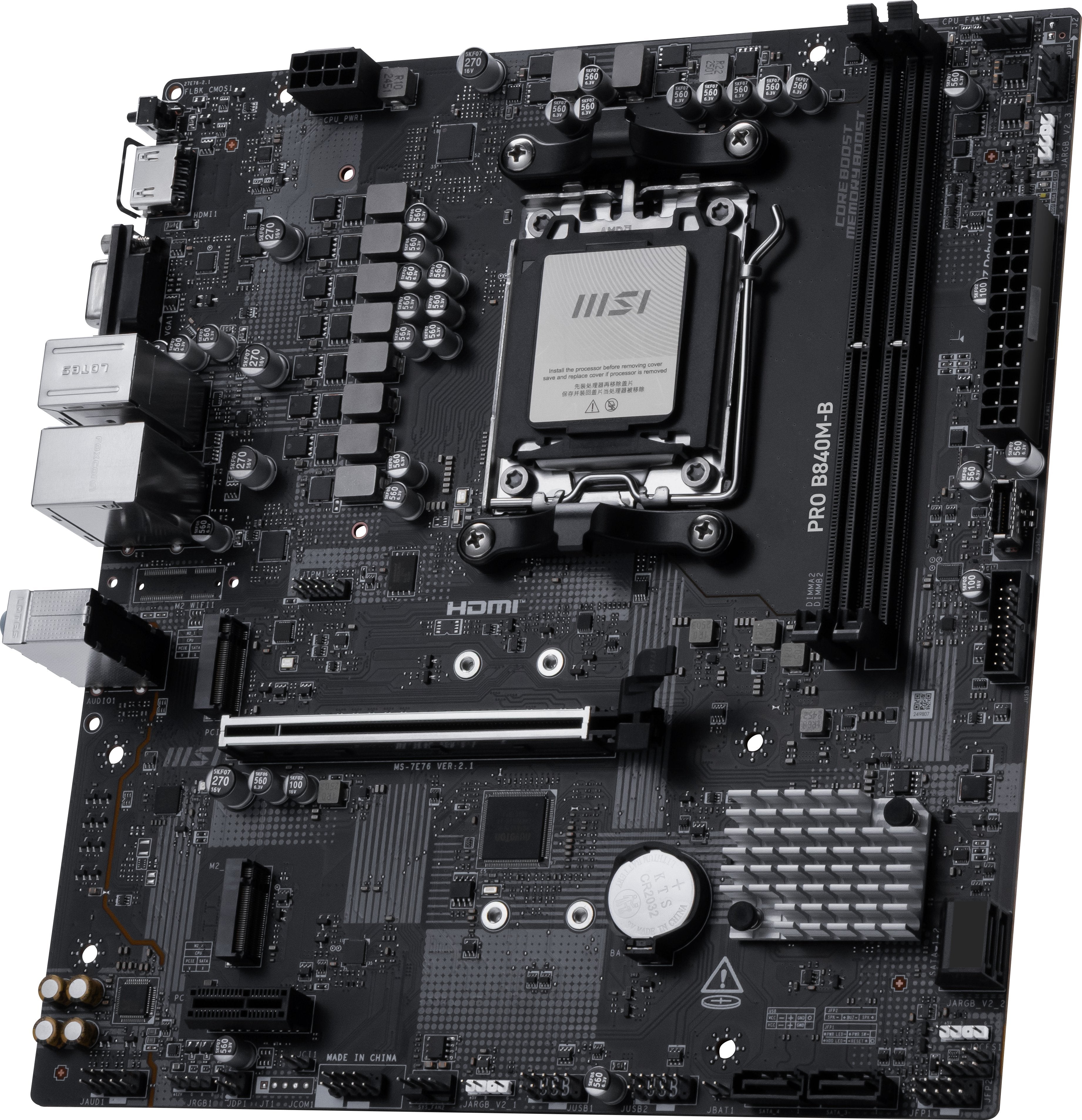 EAN 4711377360166 - MSI PRO B840M-B placa base AMD B840 Zócalo AM5 micro ATX imagen 4