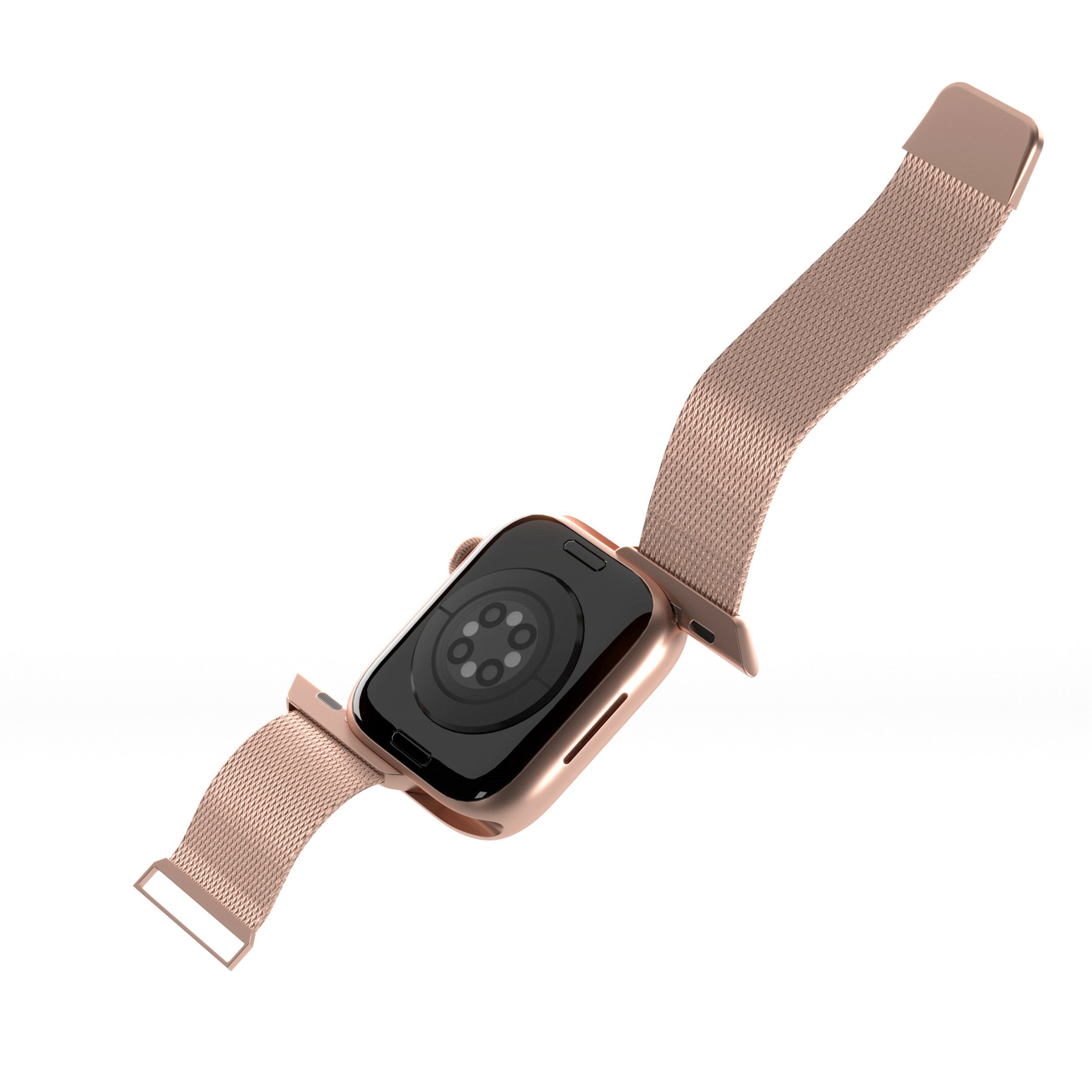 Puro Milanese Magnetic Band - Pasek Ze Stali Nierdzewnej Do Apple Watch 38/40/41 Mm (Rózowe Zloto)