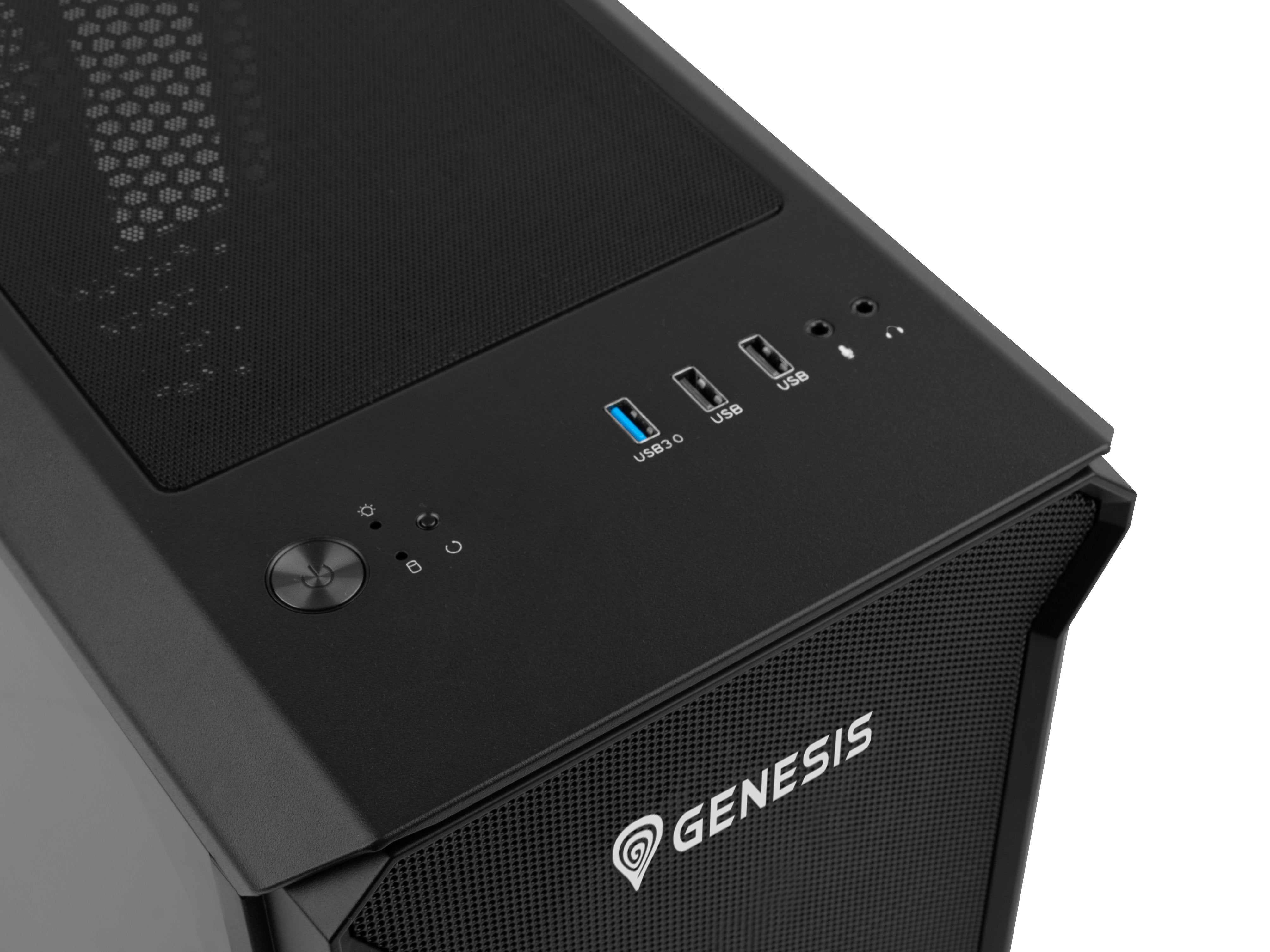 Caja Pc Natec Gaming Genesis Irid 503 Matx 1xusb 3.0 2xusb 2.0 S/F Cristal Templado