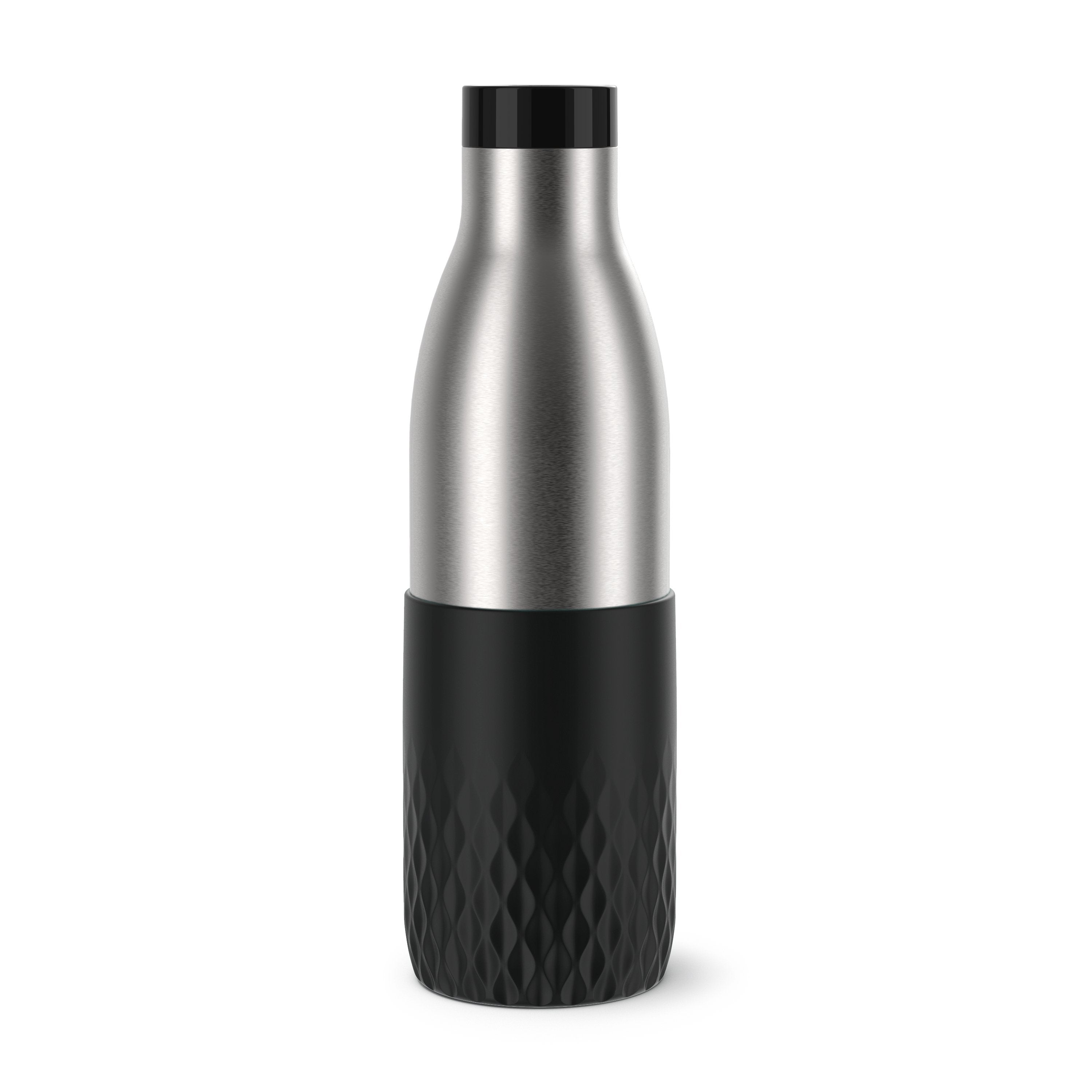 EAN 4009049537405 - EMSA Bludrop Sleeve N3111100 bidón de agua Uso diario 700 ml Acero inoxidable Negro, Acero inoxidable imagen 1