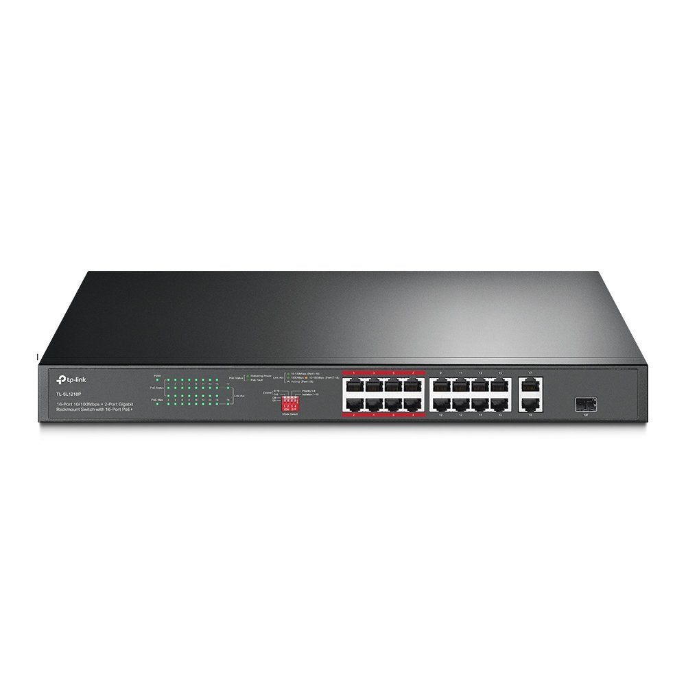 EAN 6935364052812 - TP-Link TL-SL1218P switch No administrado Gigabit Ethernet (10/100/1000) Energía sobre Ethernet (PoE) 1U imagen 1