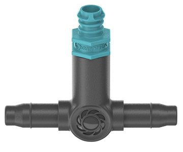 Gotero Serie Micro-Drip-System Gardena 2 L/H (Negro/Turquesa, 10 Piezas, Modelo 2023) 13317-20
