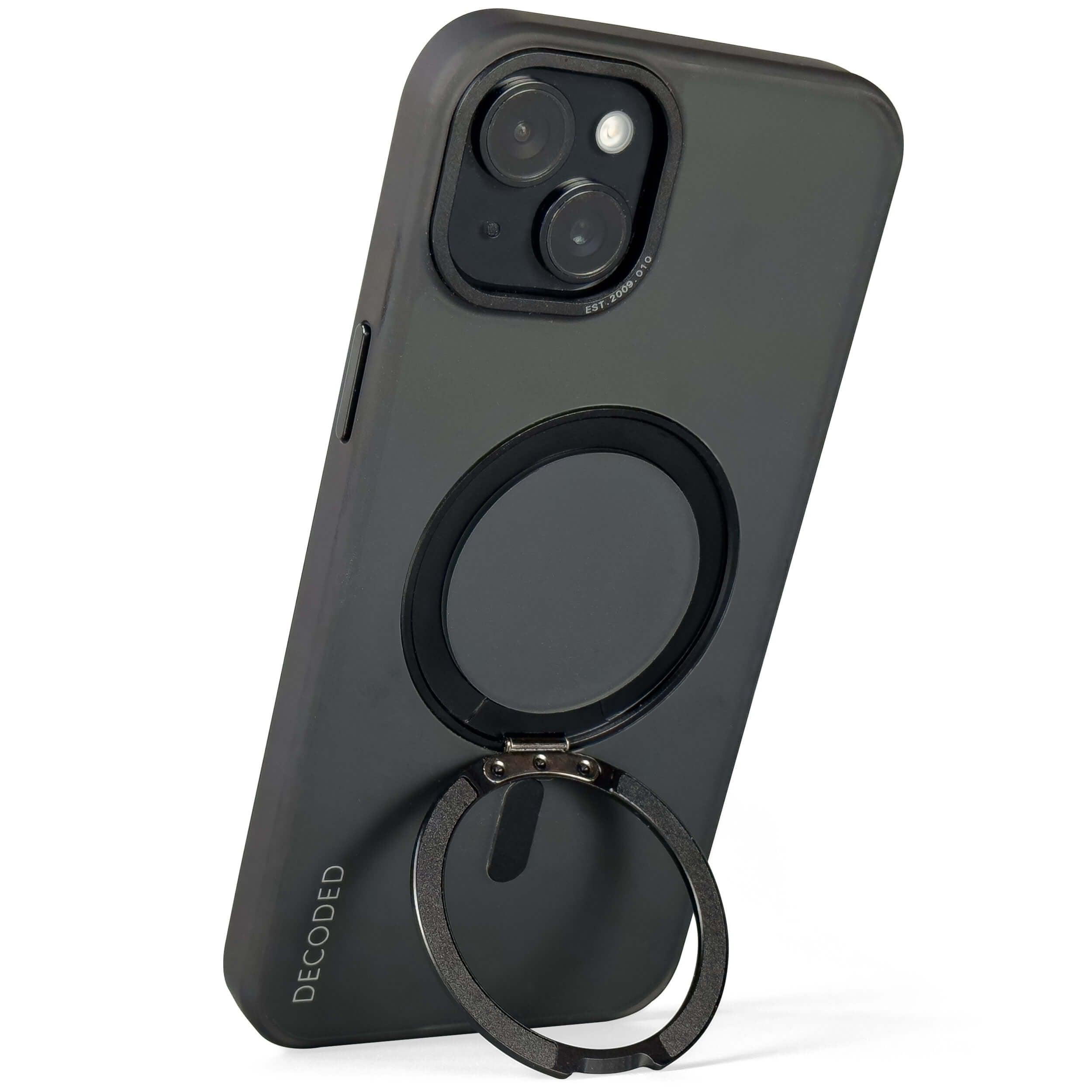 Decoded Recycled Plastic Loop Stand Backcover Ip 15 Plus Black