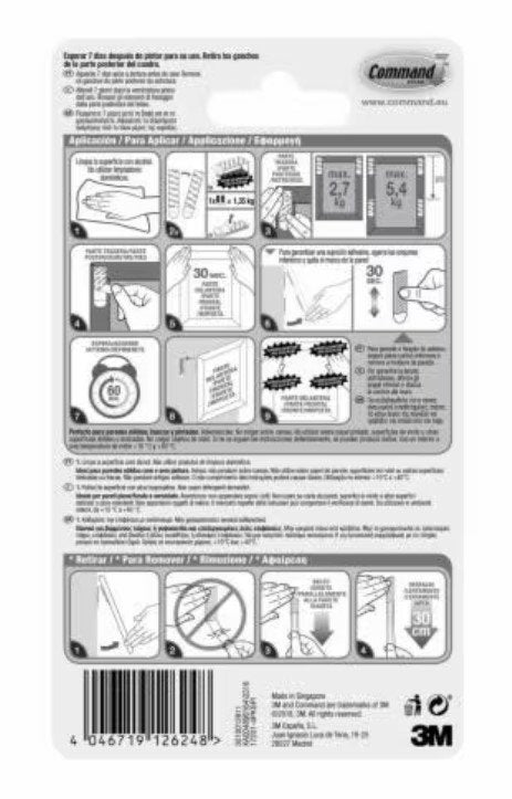 EAN 4046719126248 - Command 17201-4PK Etiqueta de instalación imagen 2