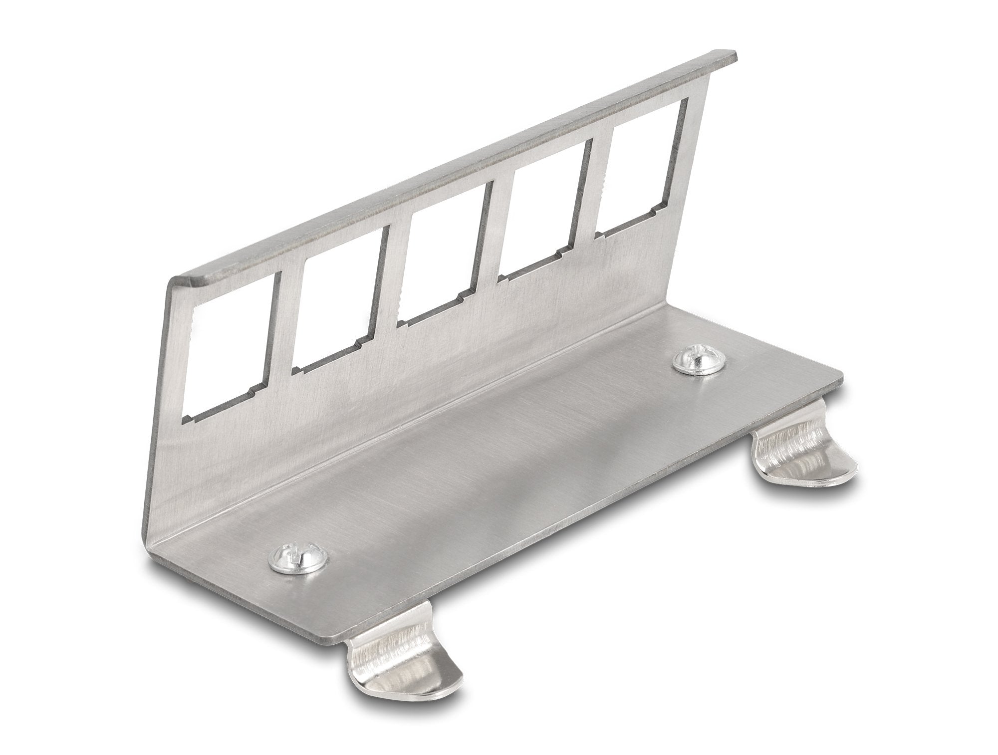 Delock 88141 Soporte Metálico Keystone De 5 Puertos Para Riel Din
