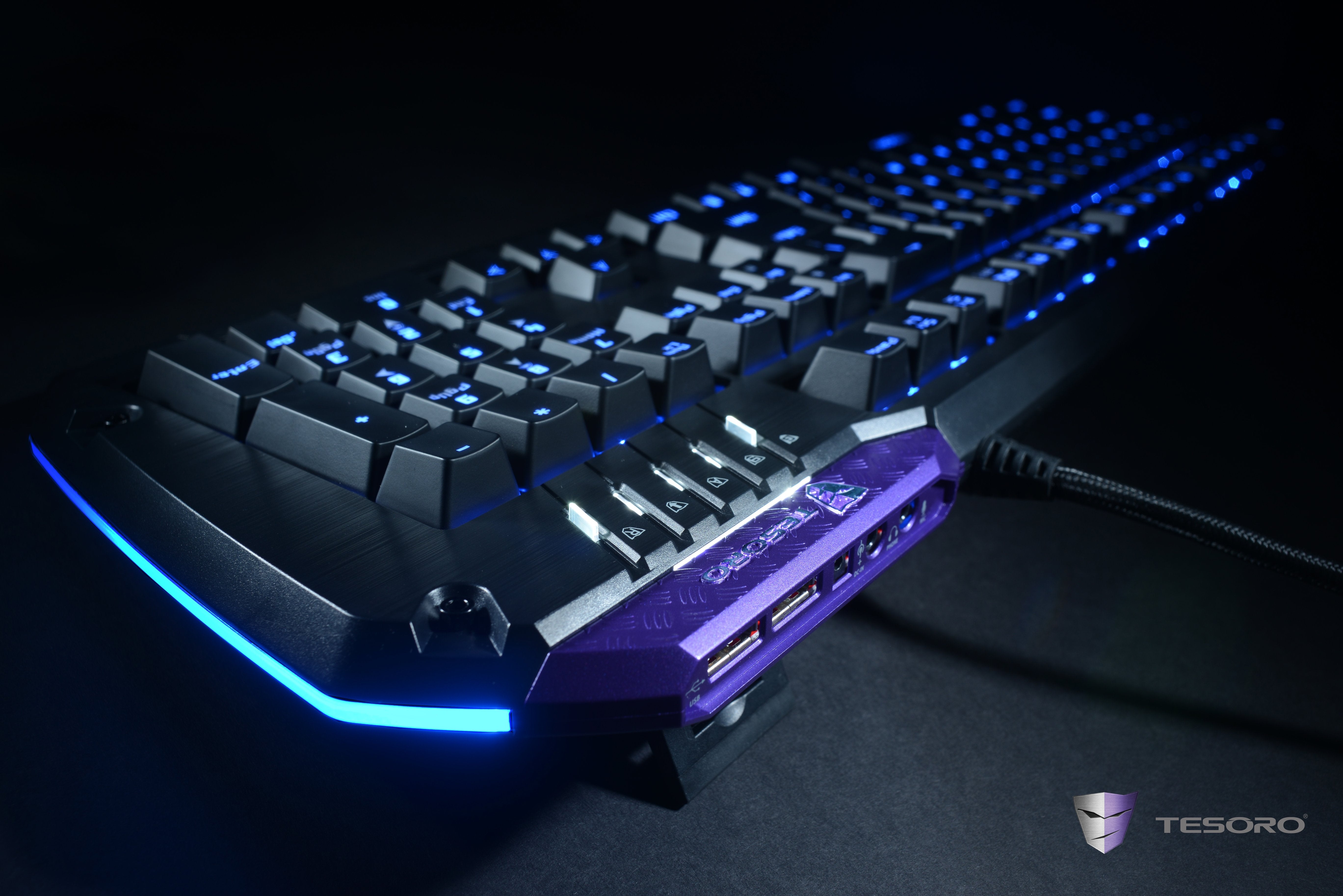 Tesoro Lobera Teclado Usb Azerty Negro