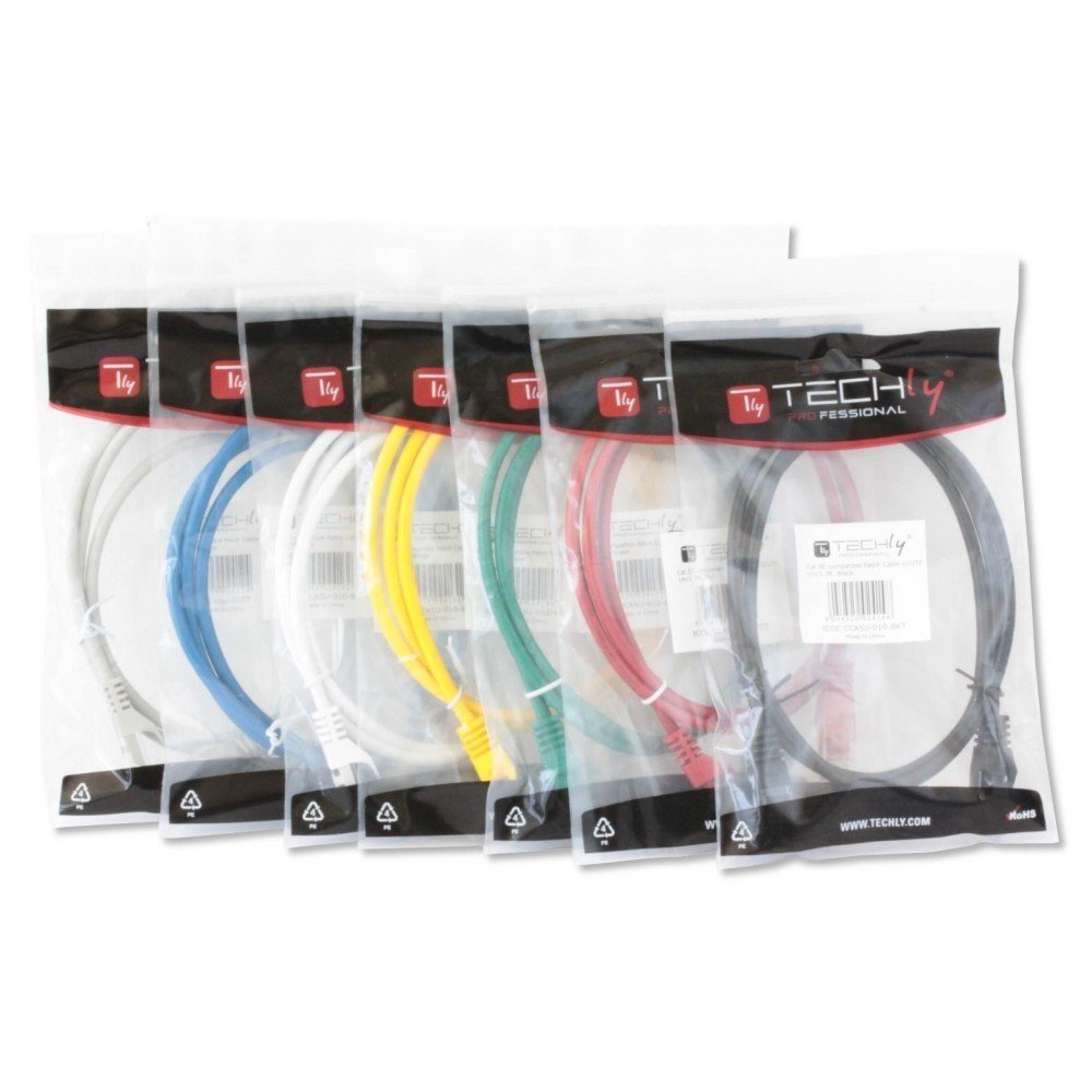EAN 8057685307995 - Techly ICOC CCA5U-030T cable de red Gris 3 m Cat5e U/UTP (UTP) imagen 6