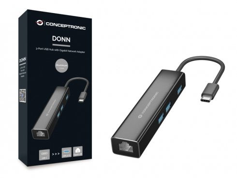 EAN 4015867224021 - Conceptronic DONN07B base para portátil y replicador de puertos USB 3.2 Gen 1 (3.1 Gen 1) Type-C Negro imagen 2