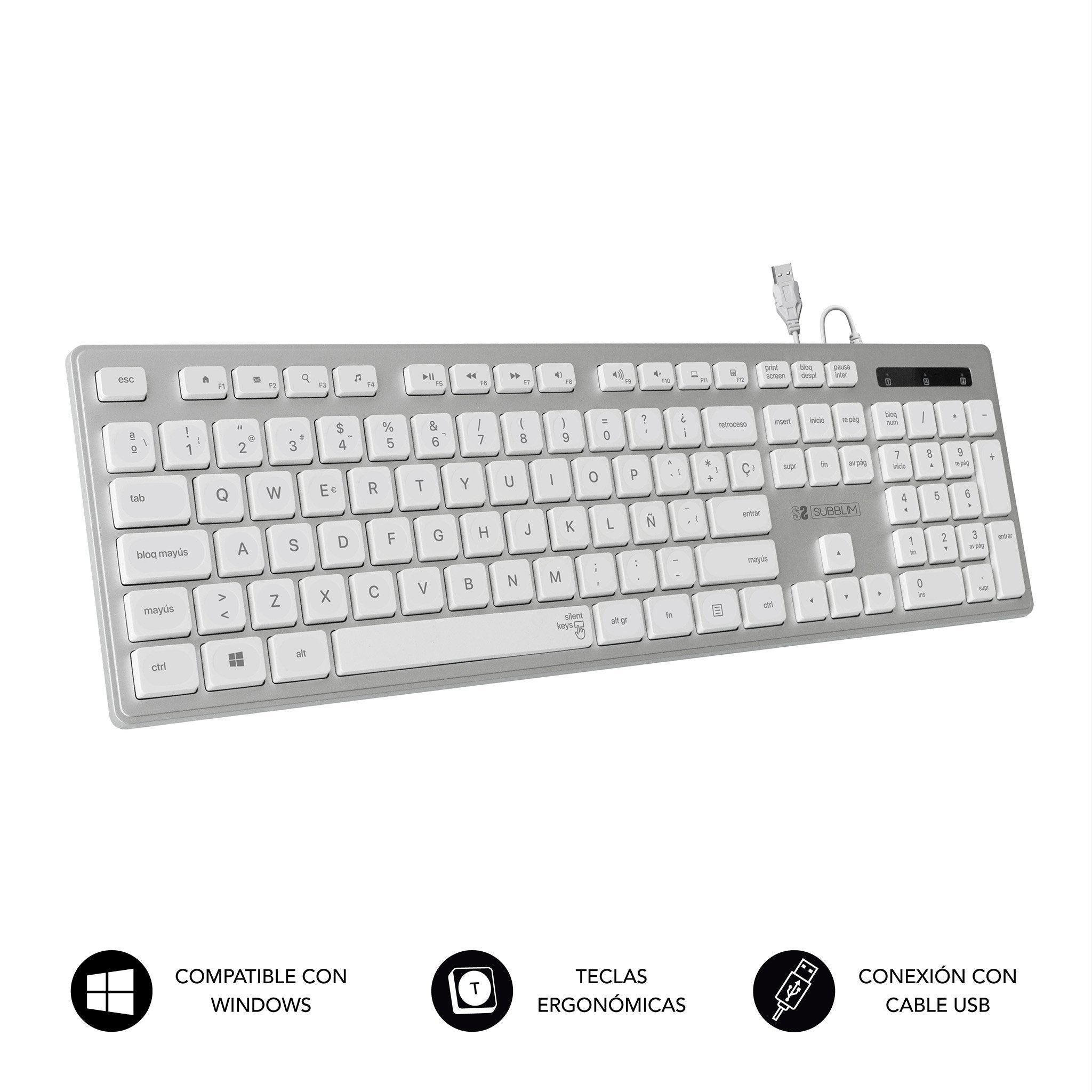 EAN 8436586741907 - SUBBLIM SUBKBC-0EKE20 teclado imagen 2
