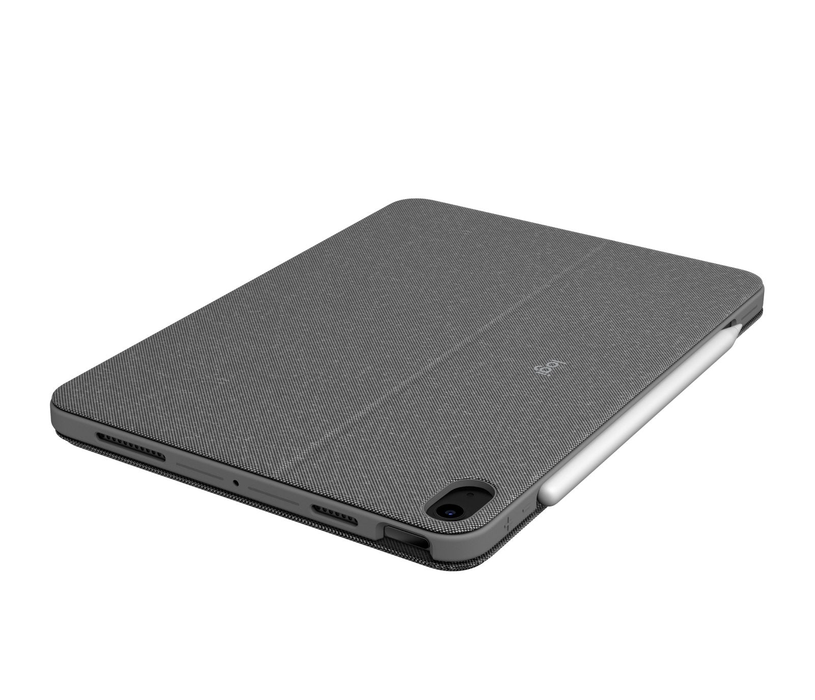 Funda Con Teclado Esp Logitech Combo Touch Para Tablets Apple Ipad Air 4 Gen 2020 De 10.9'/ Gris