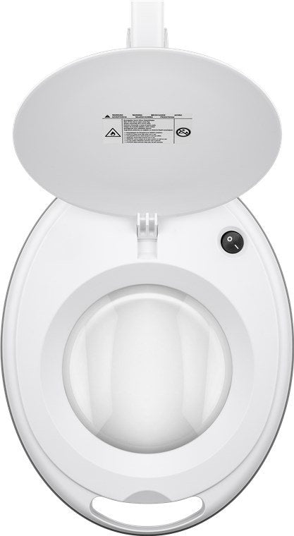 Lámpara De Aumento Con Lupa 8w 650lm 127mm Cristal 60led