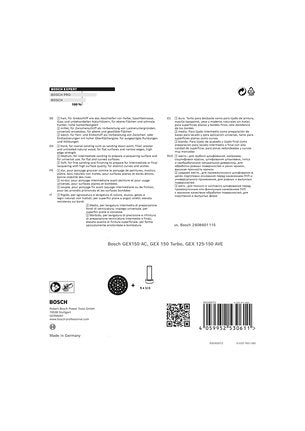 EAN 4059952530611 - Bosch 2 608 900 011 disco de afilar Plato de apoyo de disco lijador imagen 7