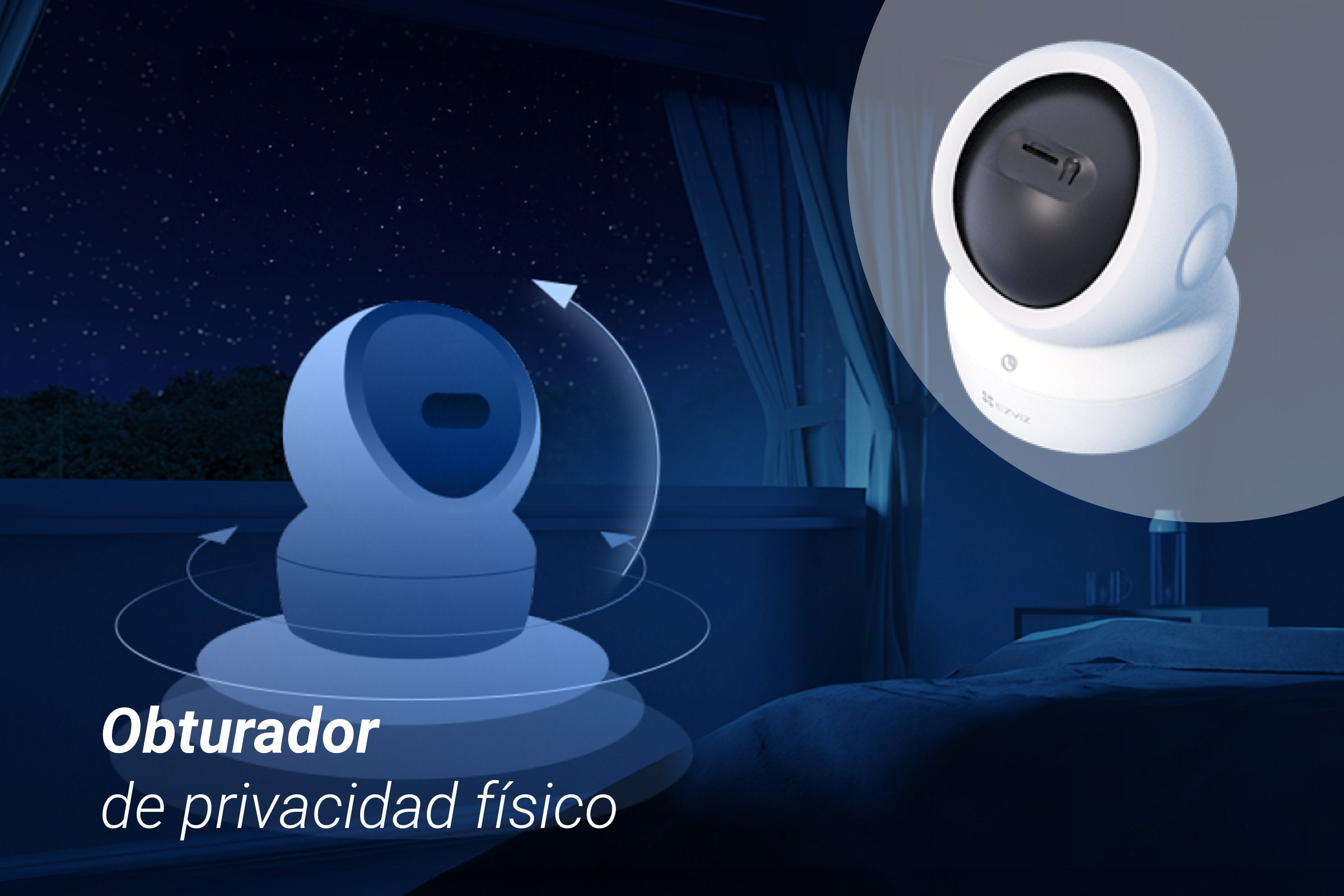 EAN 6941545641645 - EZVIZ H6c G1 4K Esférico Cámara de seguridad IP Interior 3840 x 2160 Pixeles Techo/Pared/Escritorio imagen 18