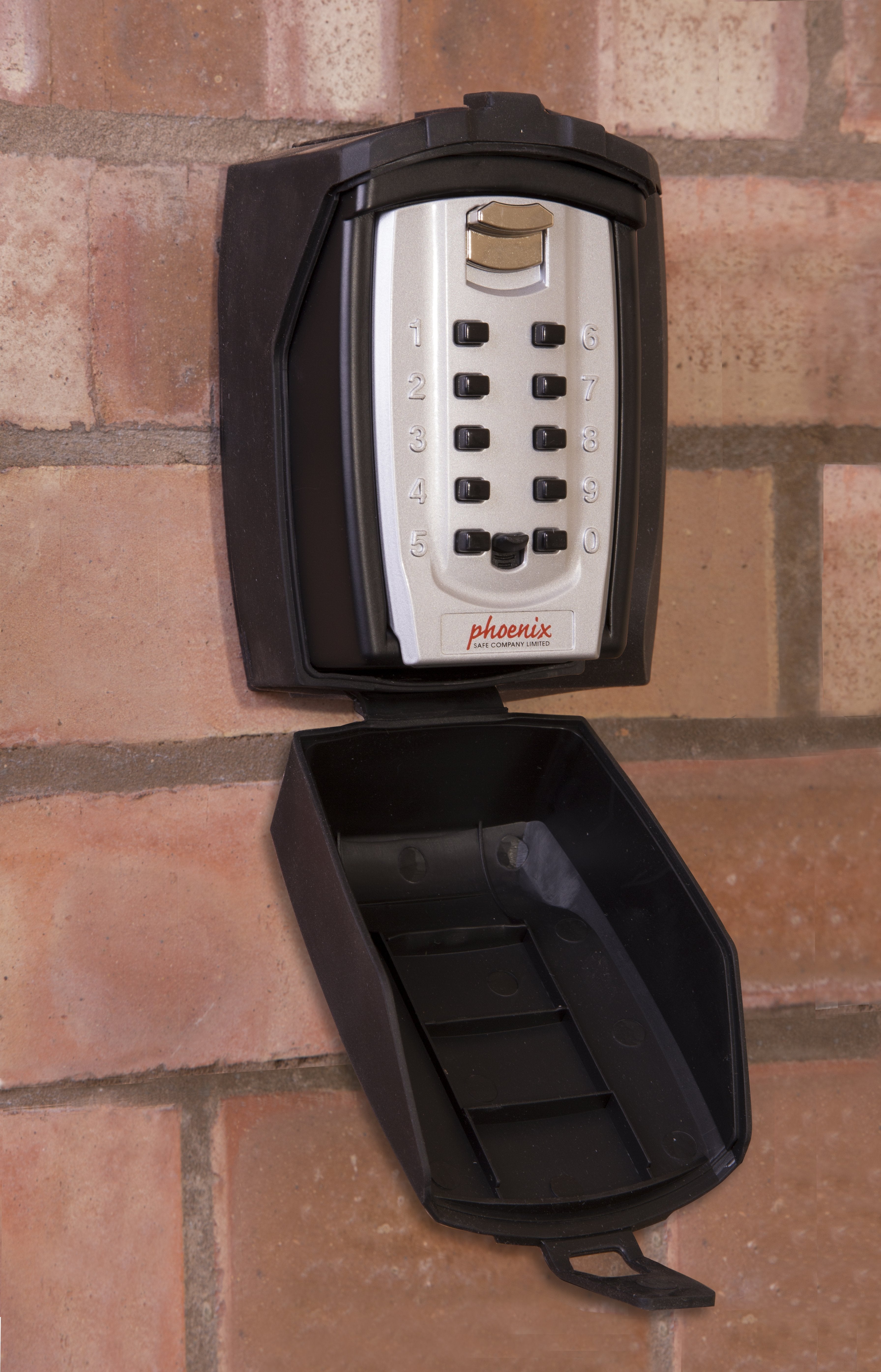 Caja Phoenix Safe Co. Ks0003c Portallaves Y Organizador Metal Negro, Plata