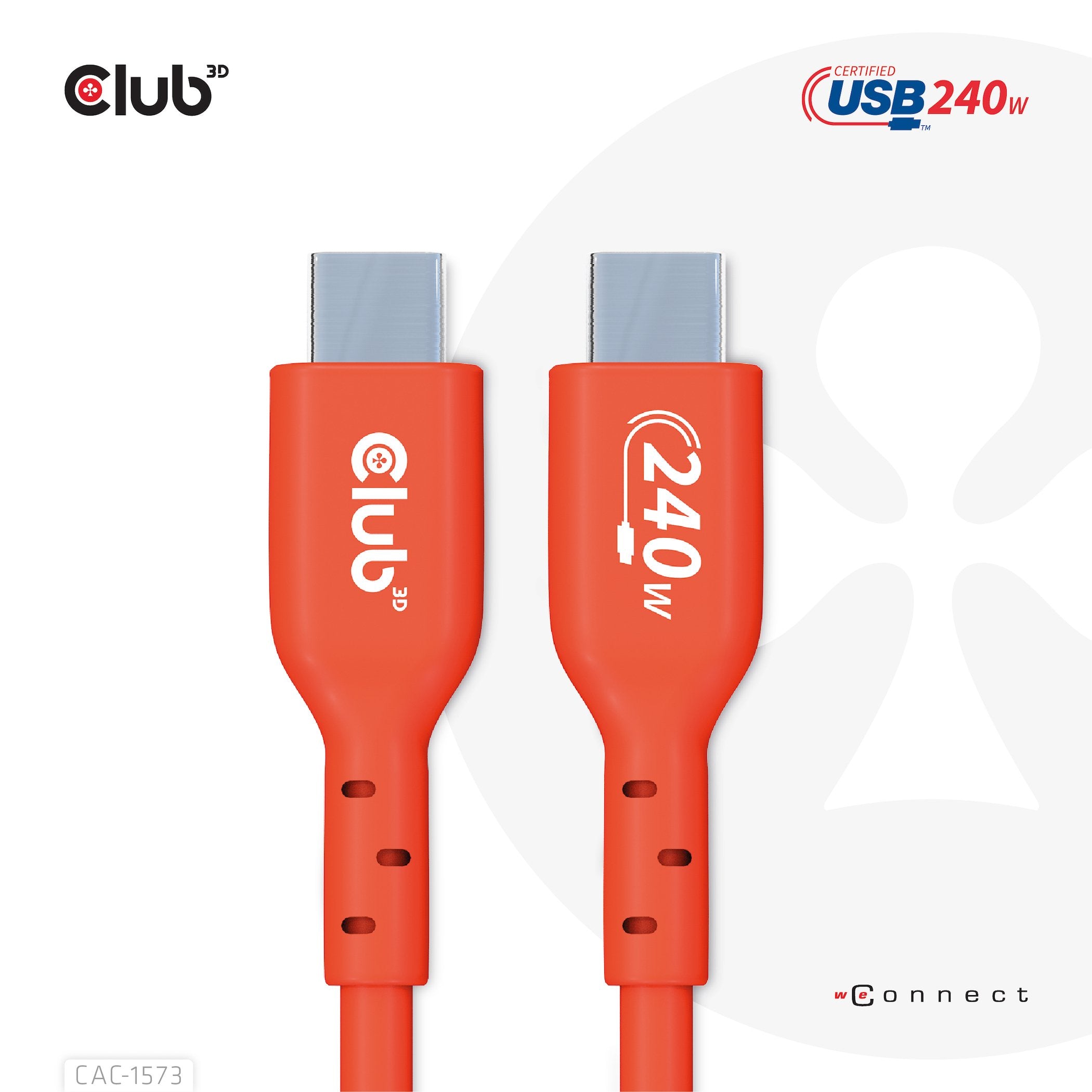 EAN 8719214472306 - CLUB3D CAC-1573 cable USB USB 2.0 2 m USB C Rojo imagen 10