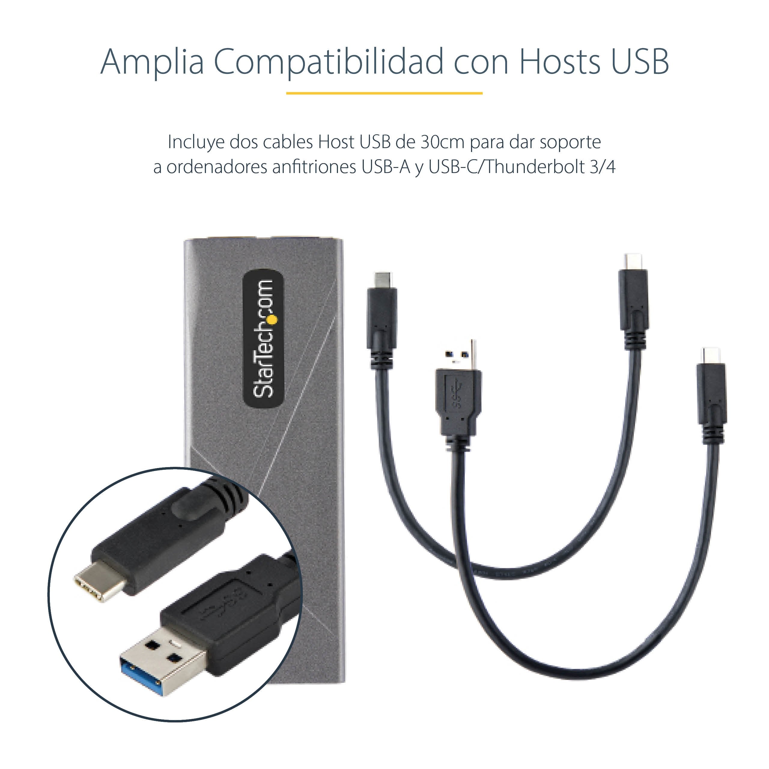 EAN 0065030894975 - StarTech.com M2-USB-C-NVME-SATA caja para disco duro externo Caja externa para unidad de estado sólido (S imagen 11