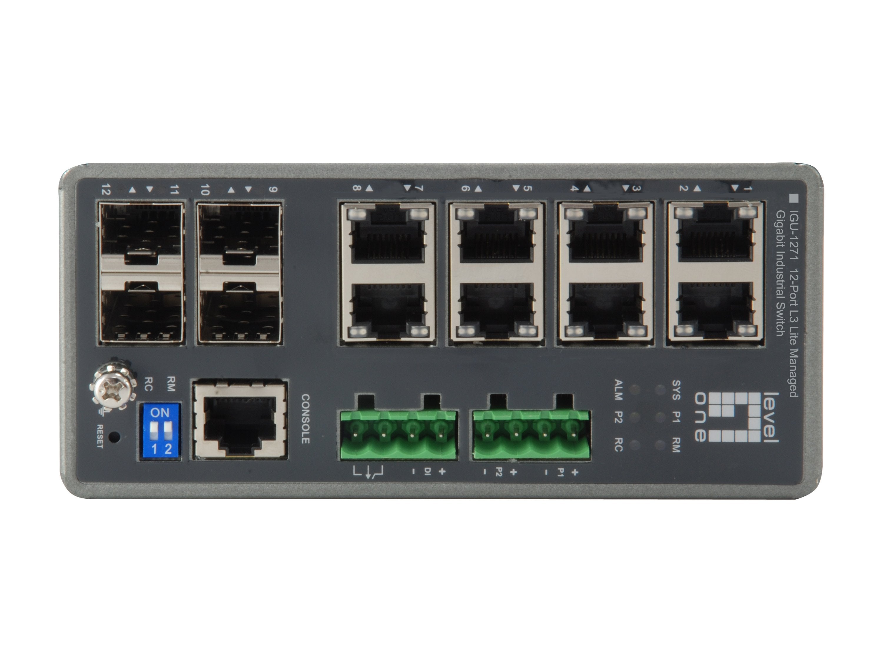 EAN 4015867202661 - LevelOne IGU-1271 switch Gestionado L3 Gigabit Ethernet (10/100/1000) Gris imagen 2