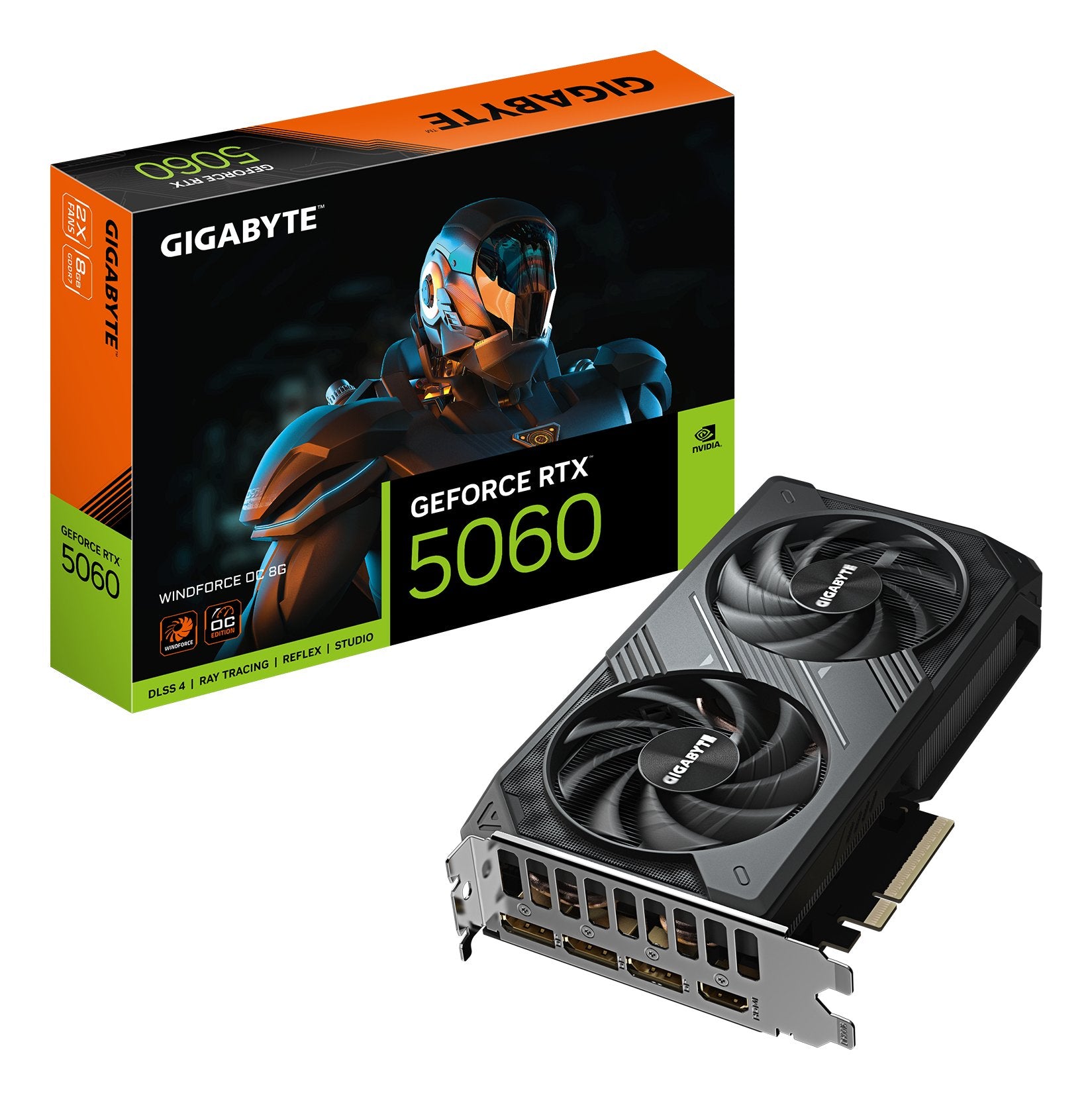 EAN 4719331356323 - GIGABYTE GeForce RTX 5060 WINDFORCE OC 8G NVIDIA imagen 1