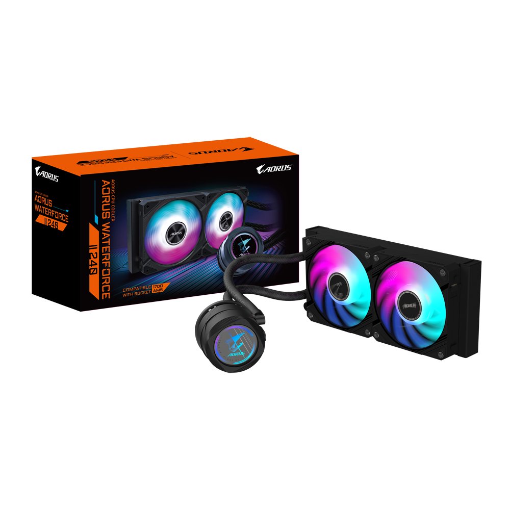 EAN 4719331553883 - GIGABYTE AORUS WATERFORCE II 240 Procesador Sistema de refrigeración líquida todo en uno 12 cm Negro imagen 1