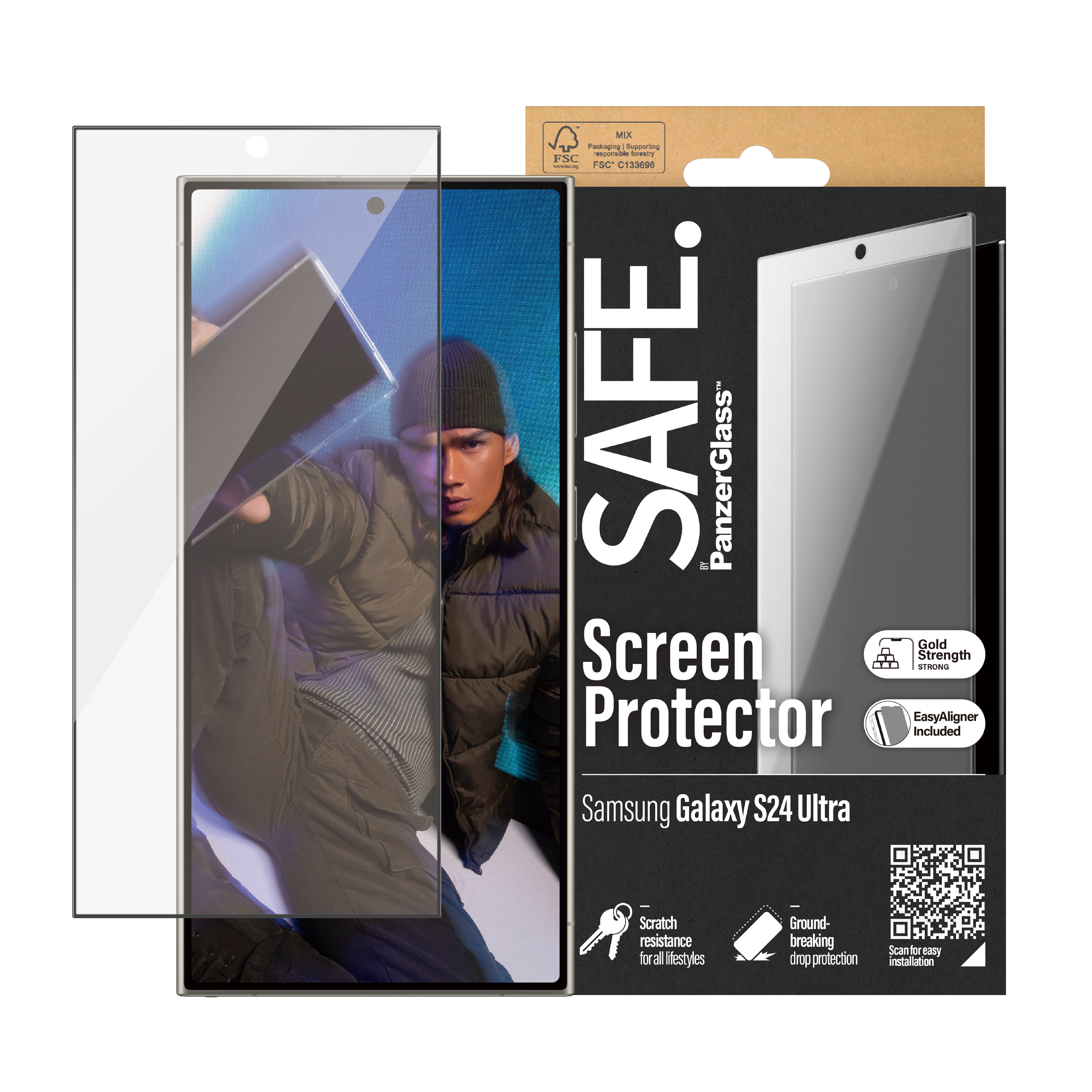 EAN 5711724956683 - PanzerGlass SAFE95668 protector de pantalla o trasero para teléfono móvil Samsung 1 pieza(s) imagen 2