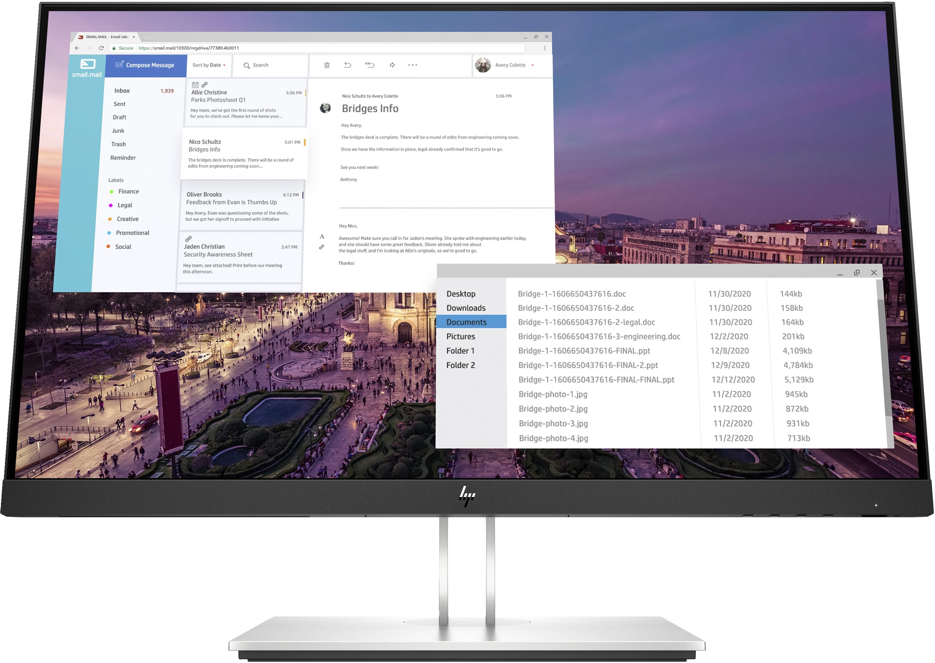 EAN 0194850079580 - HP E-Series E23 G4 FHD Monitor pantalla para PC 58,4 cm (23") 1920 x 1080 Pixeles Full HD LCD Negro, Plat imagen 1