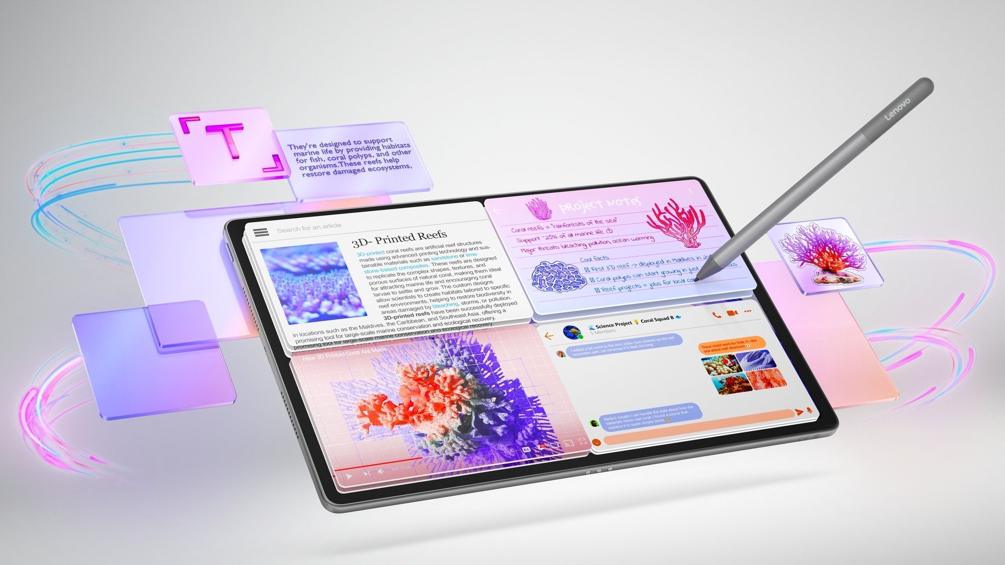 EAN 0198158815987 - Lenovo Idea Tab Plus Mediatek 256 GB 30,7 cm (12.1") 8 GB Wi-Fi 5 (802.11ac) Android 15 Gris imagen 10