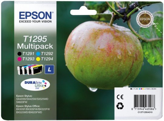 Multipack Tinta Epson C13t12954012 Negro Cian Magenta Amarillo Manzana