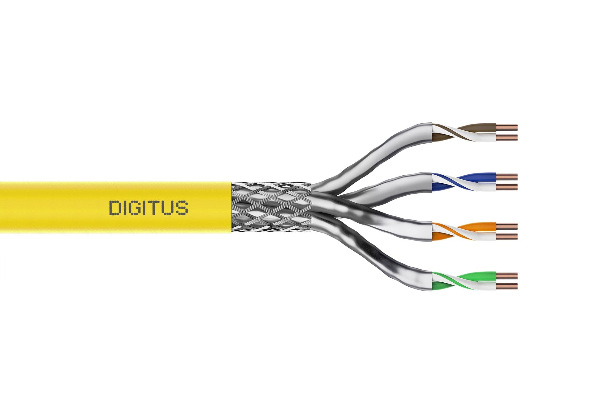 EAN 4016032441694 - Digitus DK-1744-A-VH-10 cable de red Amarillo 1000 m Cat7a S/FTP (S-STP) imagen 1